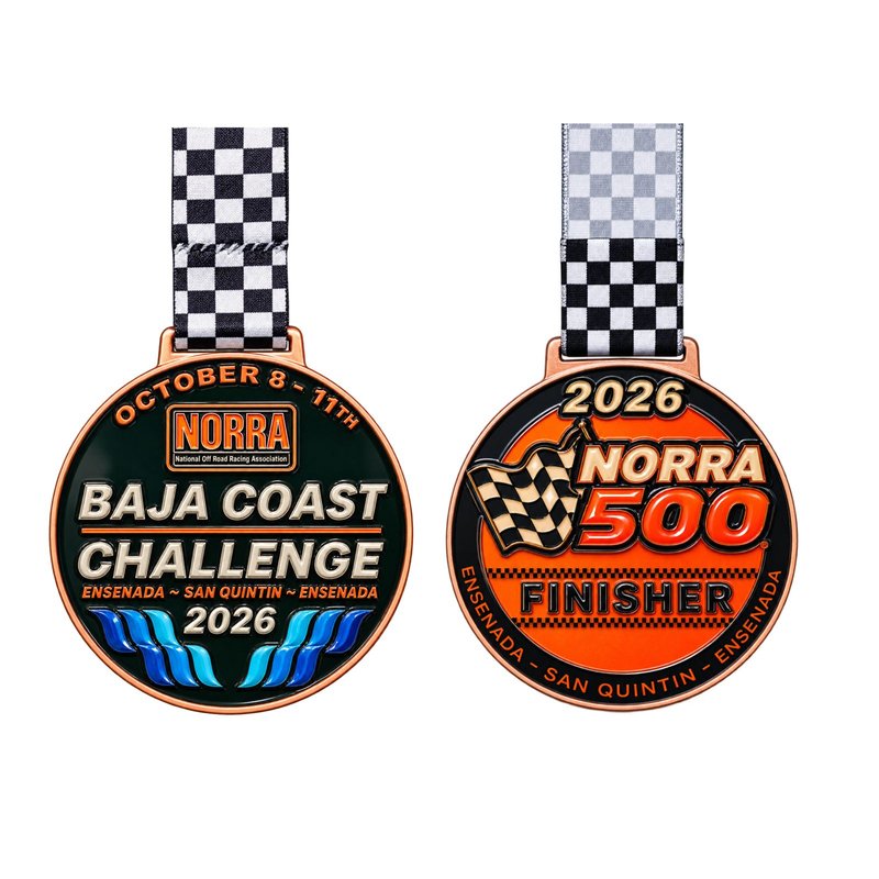 2026 NORRA 500 finisher medal